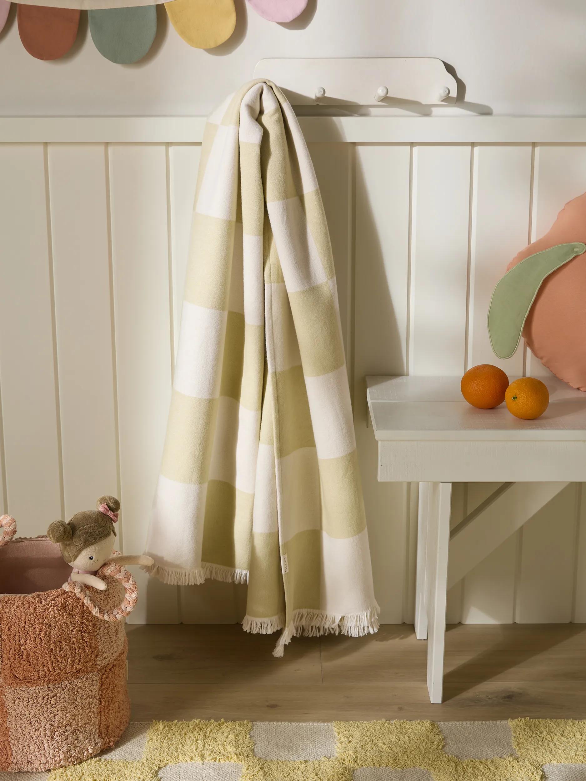 Cotton blanket Caro Green