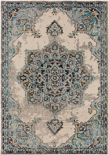 Rug Casa Beige/Turquoise