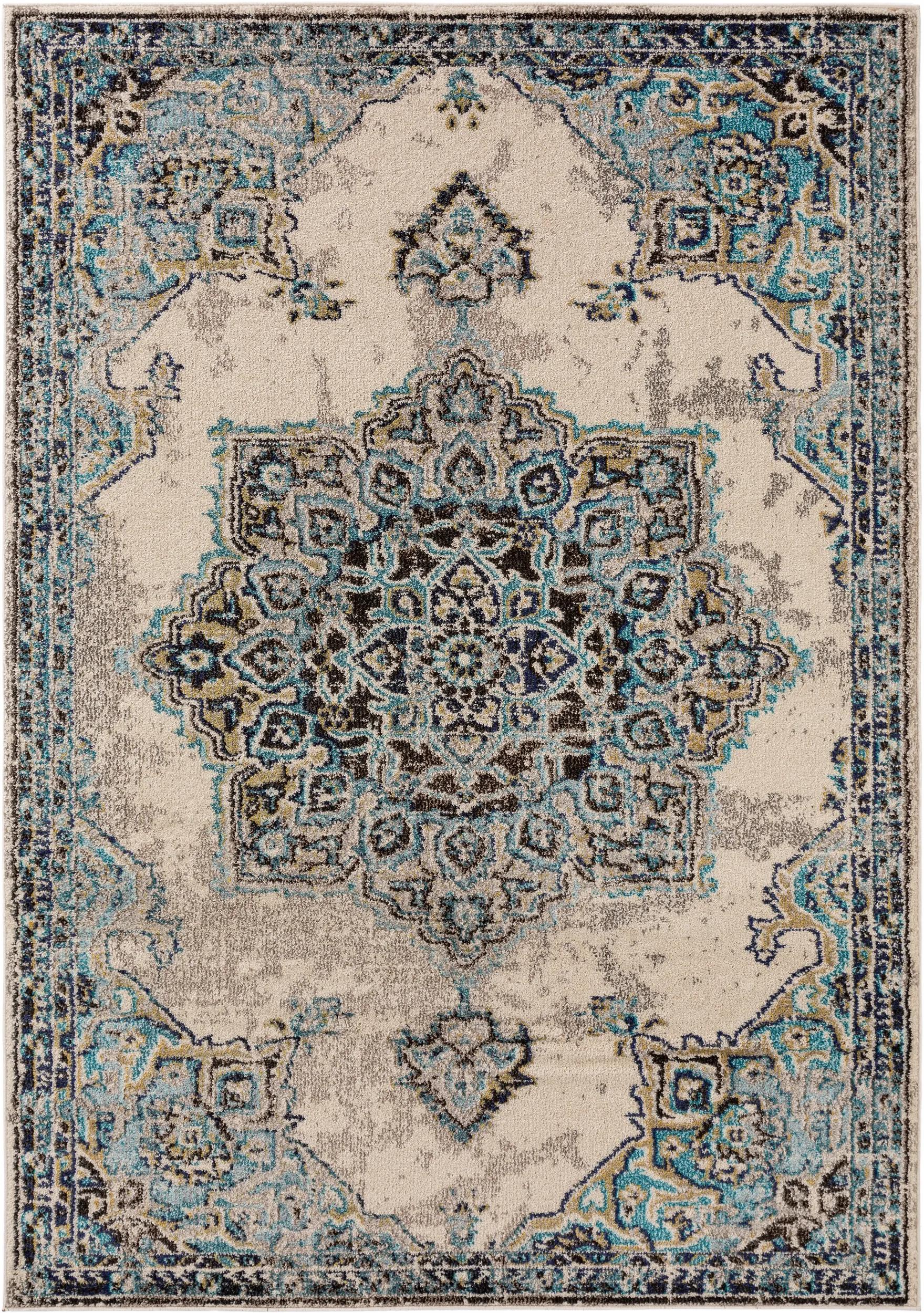 Rug Casa Beige/Turquoise