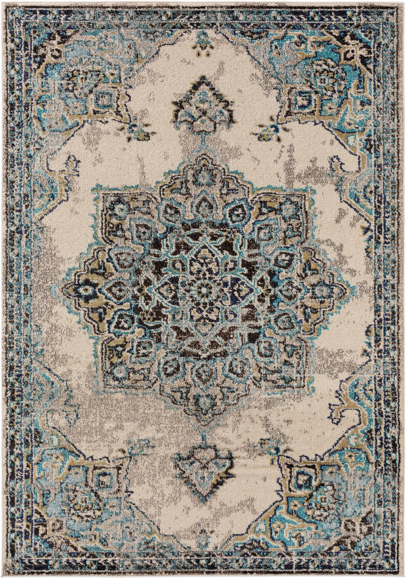 Rug Casa Beige/Turquoise