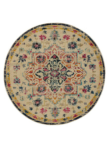 Round Rug Casa Multicolour