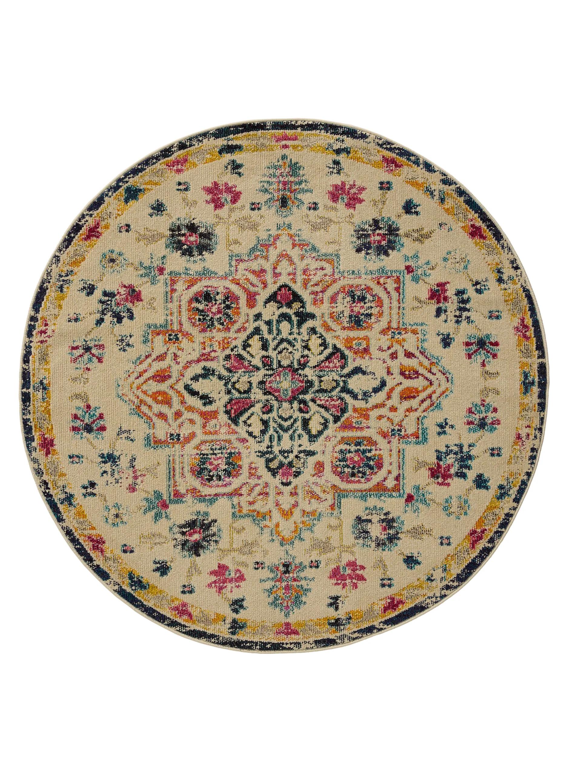 Round Rug Casa Multicolour