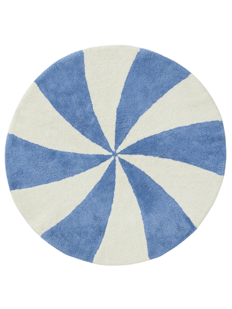 Washable Kid´s Rug Cecilia Blue/White