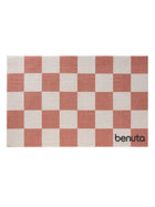 Door mat Checker Terracotta