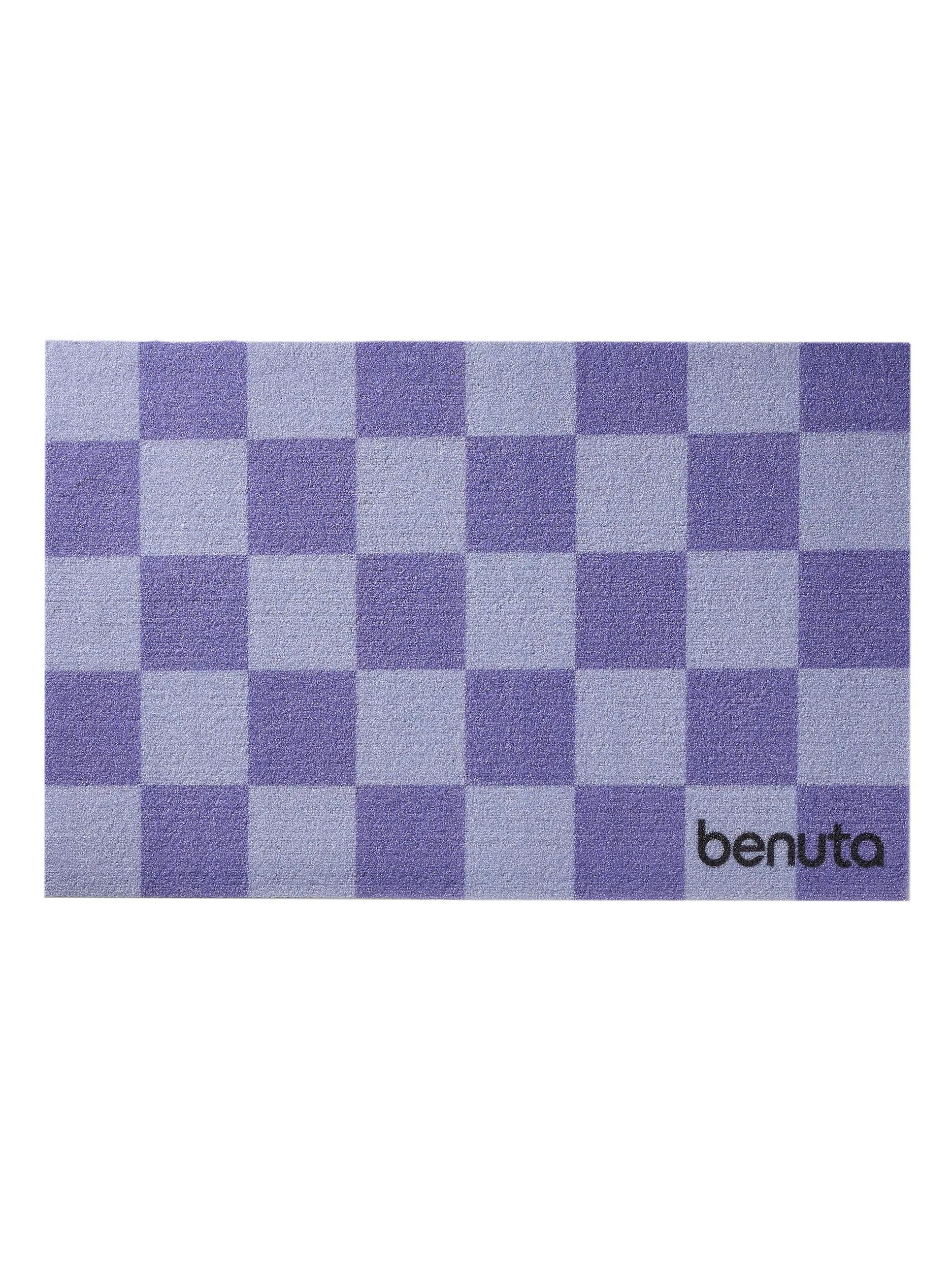 Door mat Checker Purple