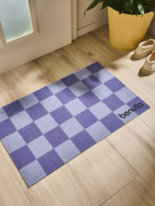 Door mat Checker Purple