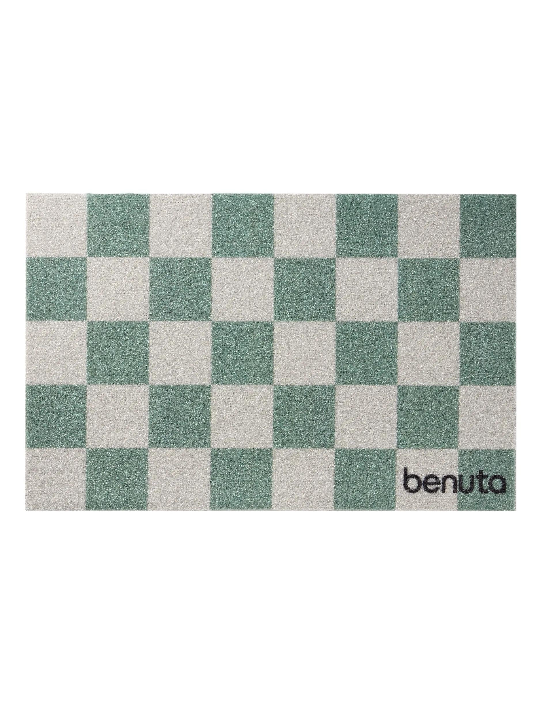 Door mat Checker Green