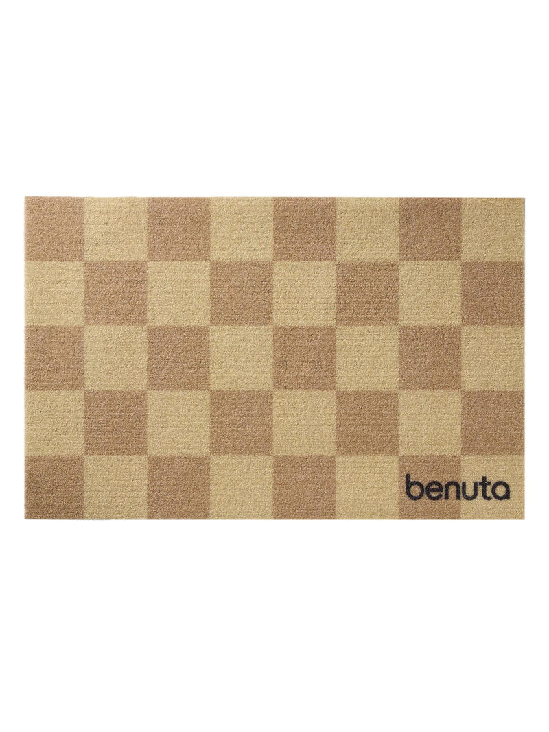 Door mat Checker Yellow
