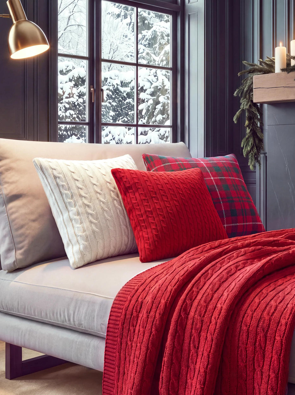 Christmas Cushion Classic Red