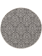 In- & Outdoor Round Rug Cleo White/Black