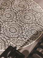 In- & Outdoor Round Rug Cleo White/Black