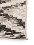 Tapis intérieur et extérieur Cleo blanc/noir