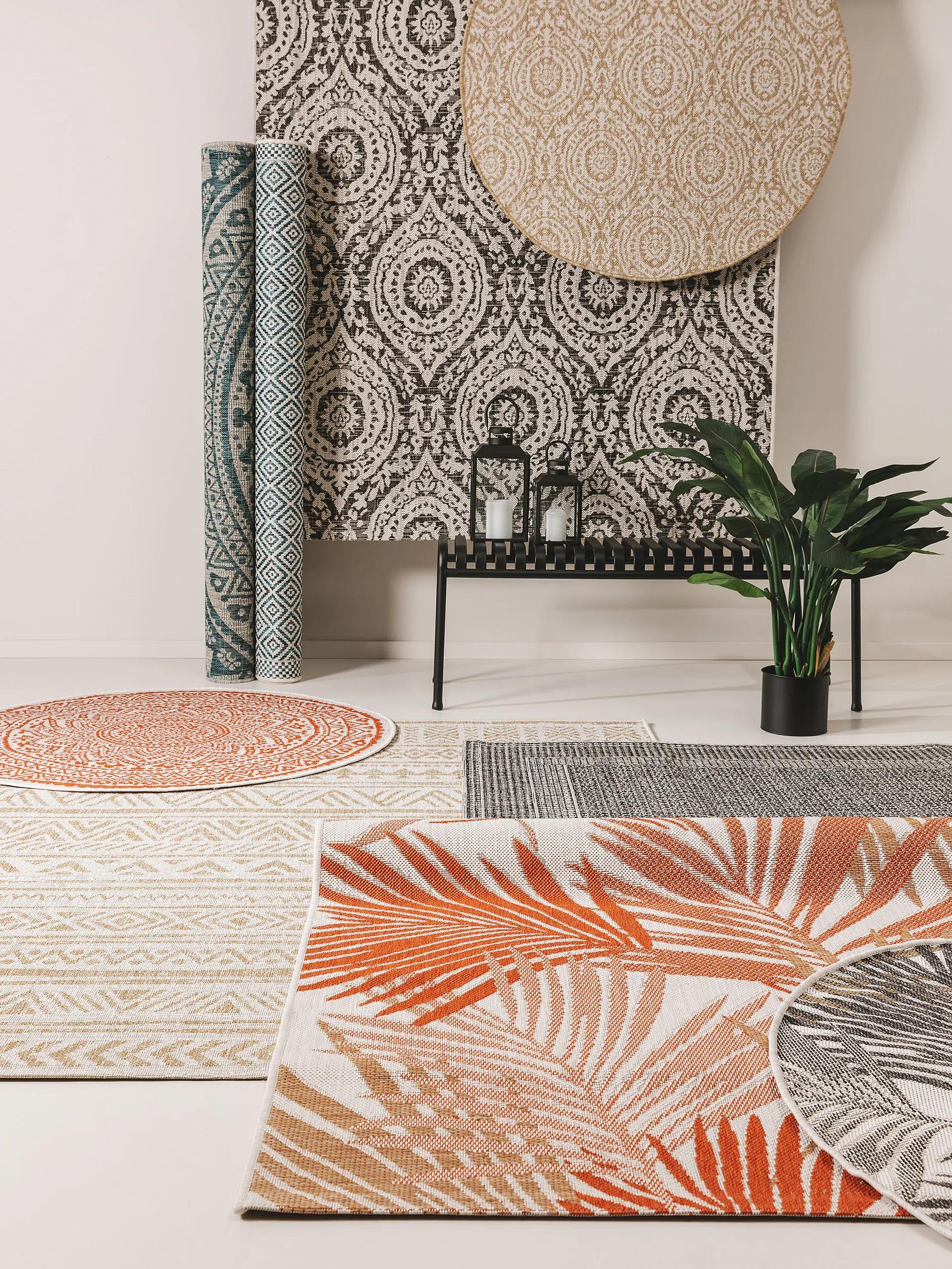 In- & Outdoor Rug Cleo White/Black
