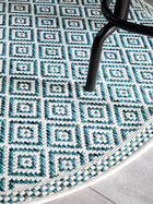 In- & Outdoor Round Rug Cleo Blue