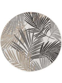 In- & Outdoor Round Rug Cleo Black
