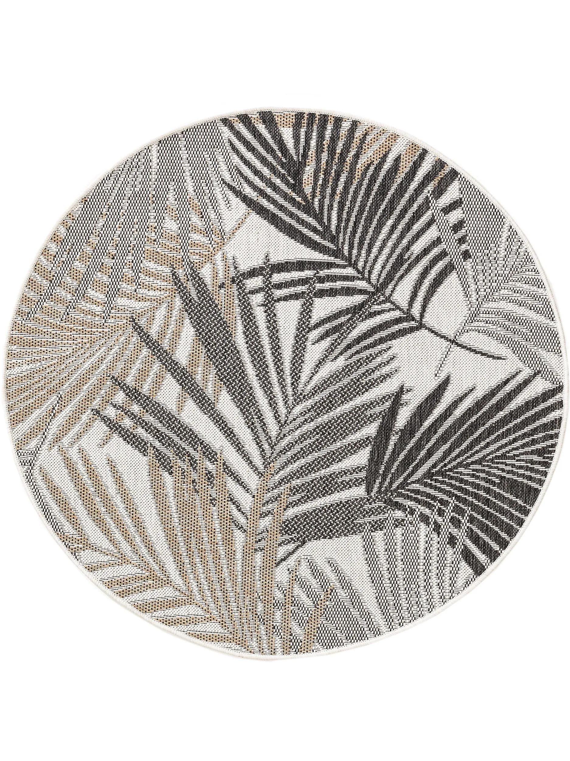 In- & Outdoor Round Rug Cleo Black