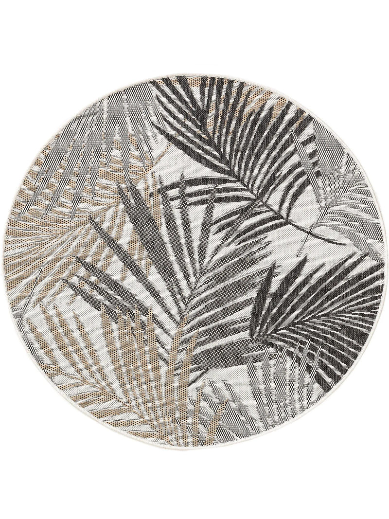In- & Outdoor Round Rug Cleo Black