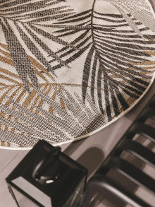 In- & Outdoor Round Rug Cleo Black