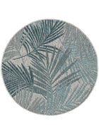 In- & Outdoor Round Rug Cleo Blue