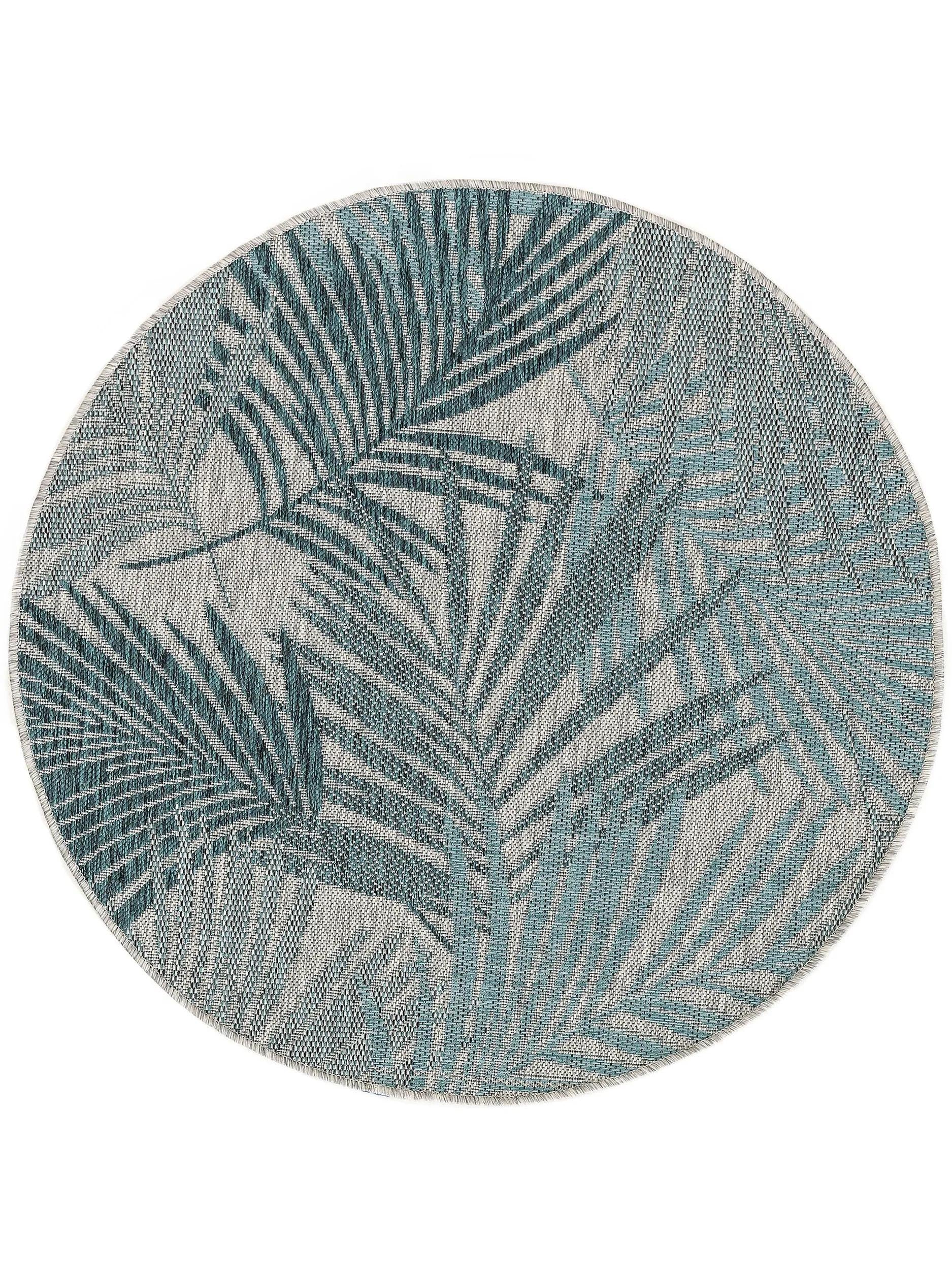 In- & Outdoor Round Rug Cleo Blue