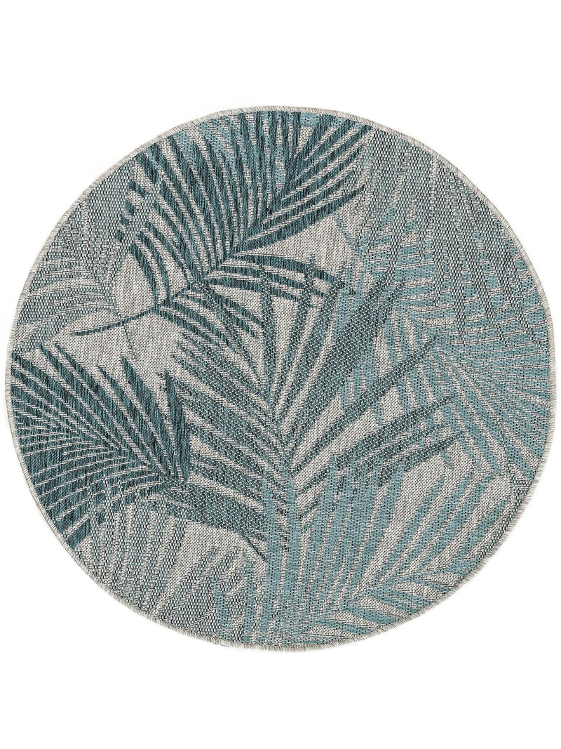 In- & Outdoor Round Rug Cleo Blue