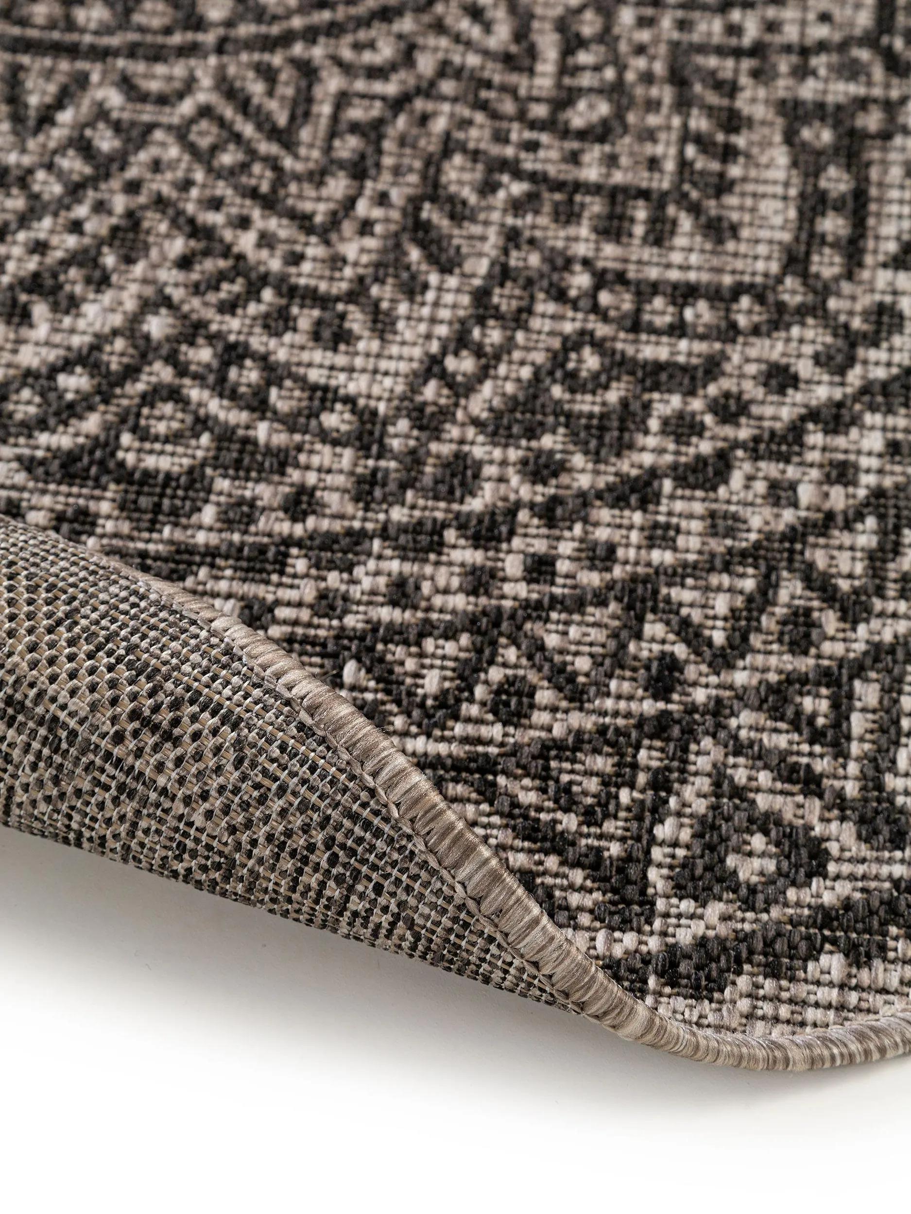 In- & Outdoor Round Rug Cleo Beige/Brown
