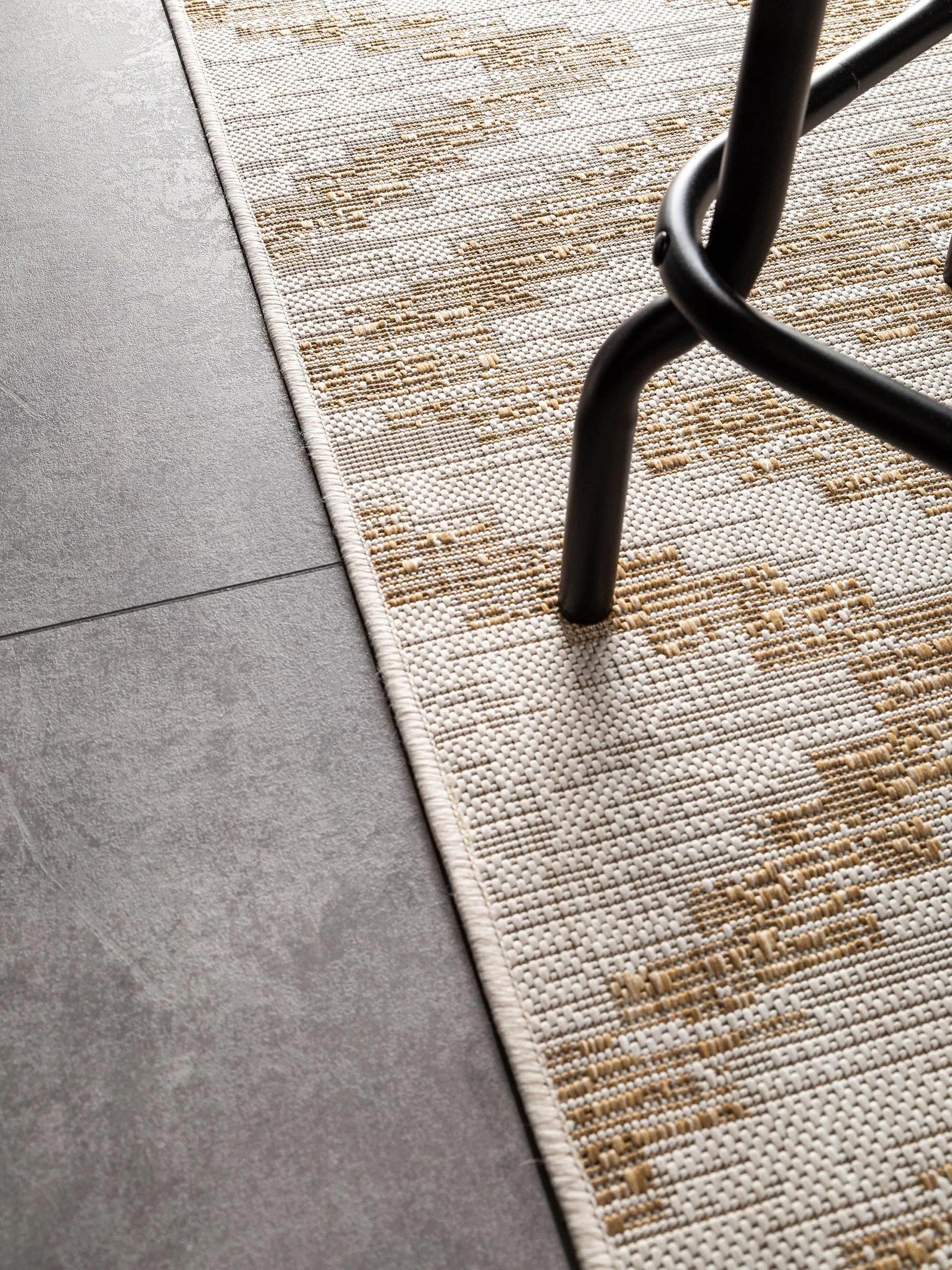 Tapis intérieur et extérieur Cleo crème/beige