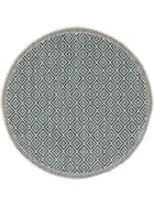 In- & Outdoor Round Rug Cleo Blue