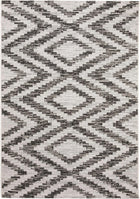 Tapis intérieur et extérieur Cleo blanc/noir