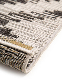 Tapis intérieur et extérieur Cleo blanc/noir