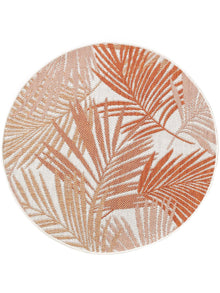 In- & Outdoor Round Rug Cleo Orange