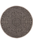 In- & Outdoor Round Rug Cleo Beige/Brown