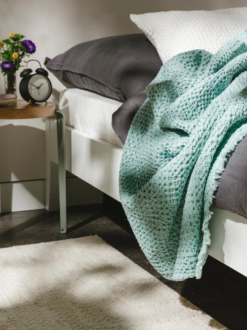 Cotton blanket Cloe Turquoise