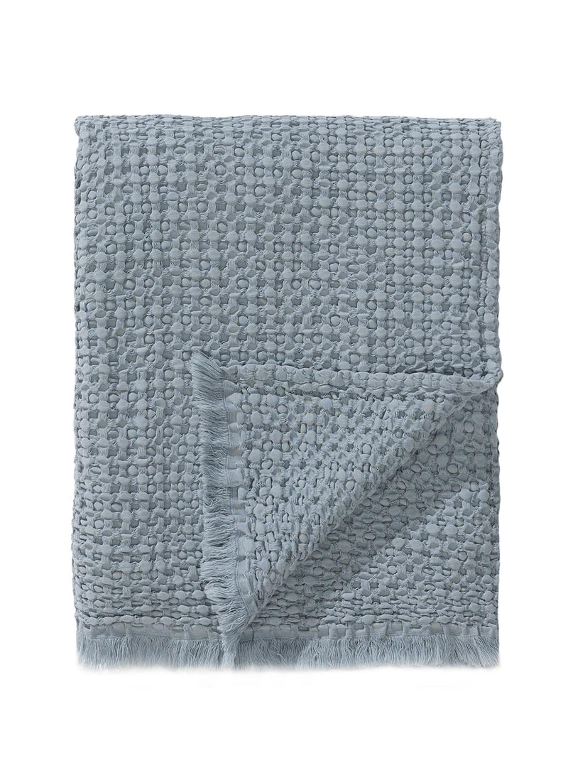 Cotton blanket Cloe Blue/Grey