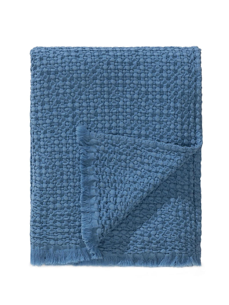 Cotton blanket Cloe Blue