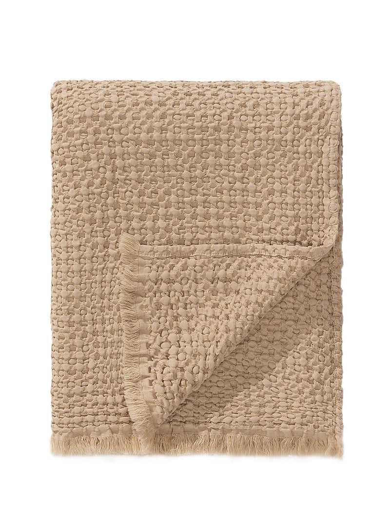 Cotton blanket Cloe Beige