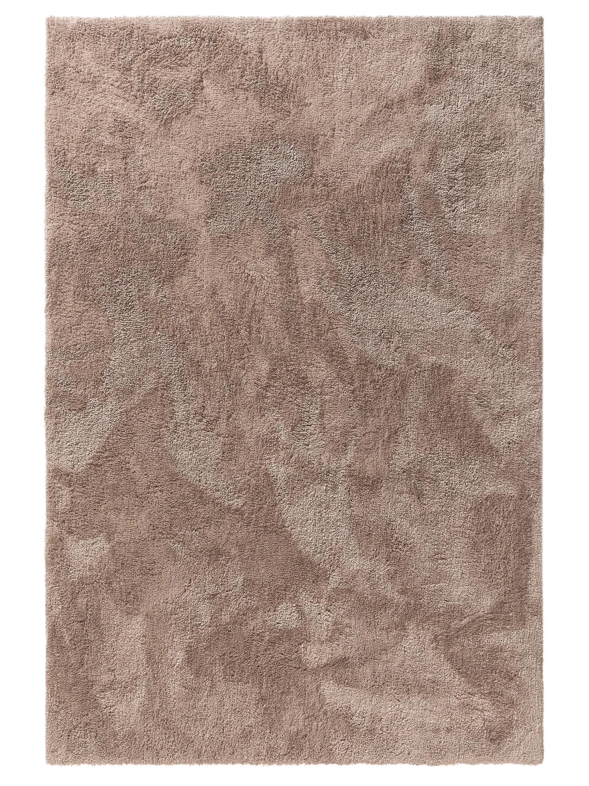 Tapis shaggy Taupe Nuageux