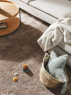 Tapis shaggy Taupe Nuageux