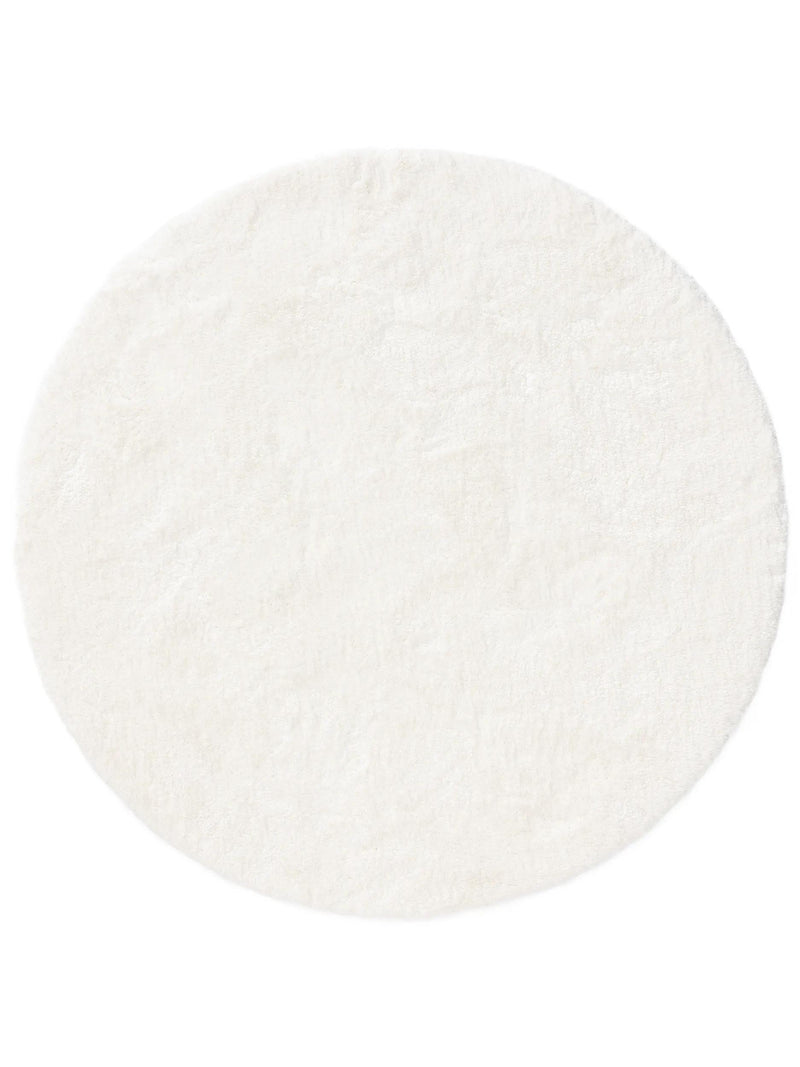 Shaggy Round Rug Cloudy Cream