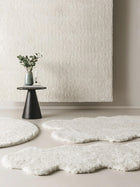 Shaggy Round Rug Cloudy Cream