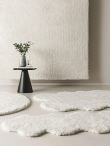Shaggy Round Rug Cloudy Cream