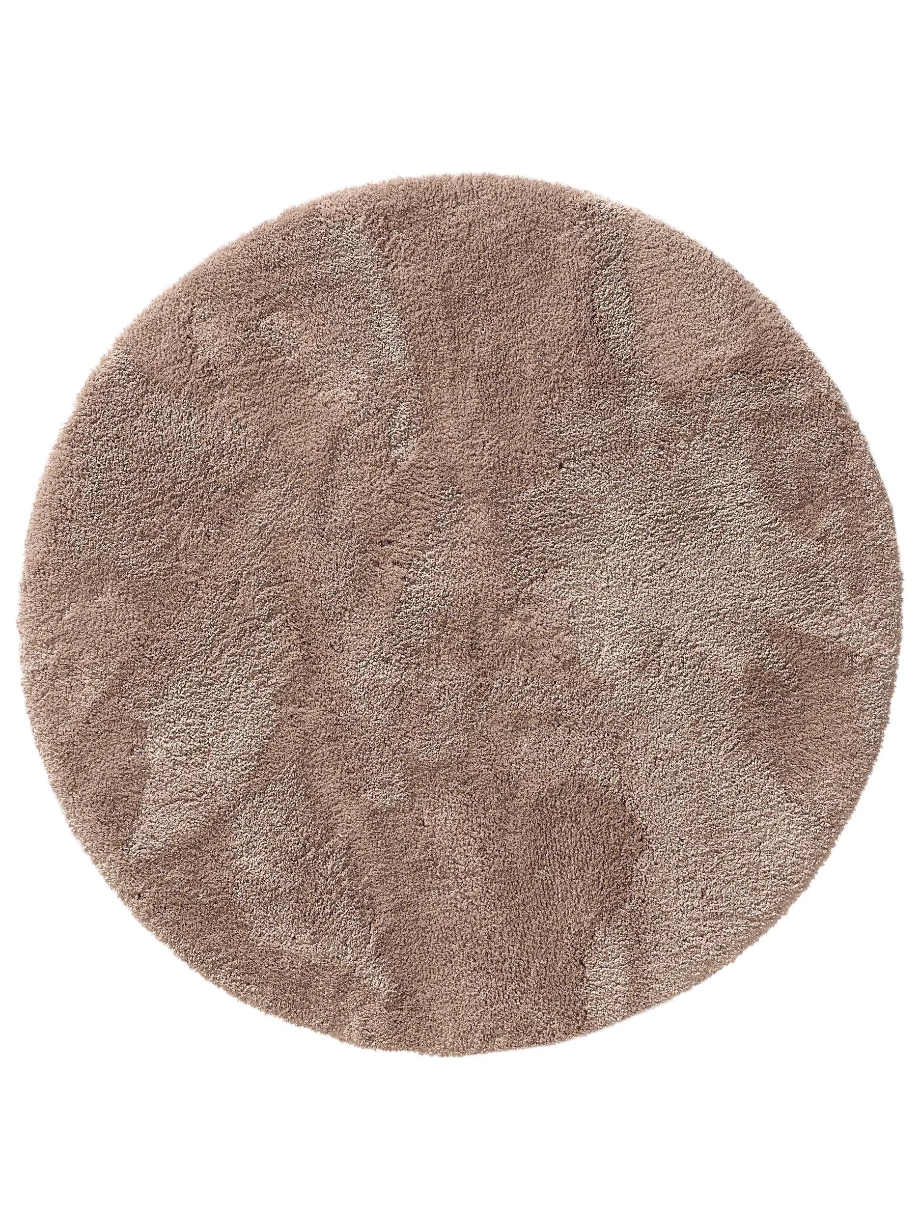 Shaggy Round Rug Cloudy Taupe