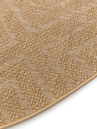 In- & Outdoor Rundteppich Como Hellbraun
