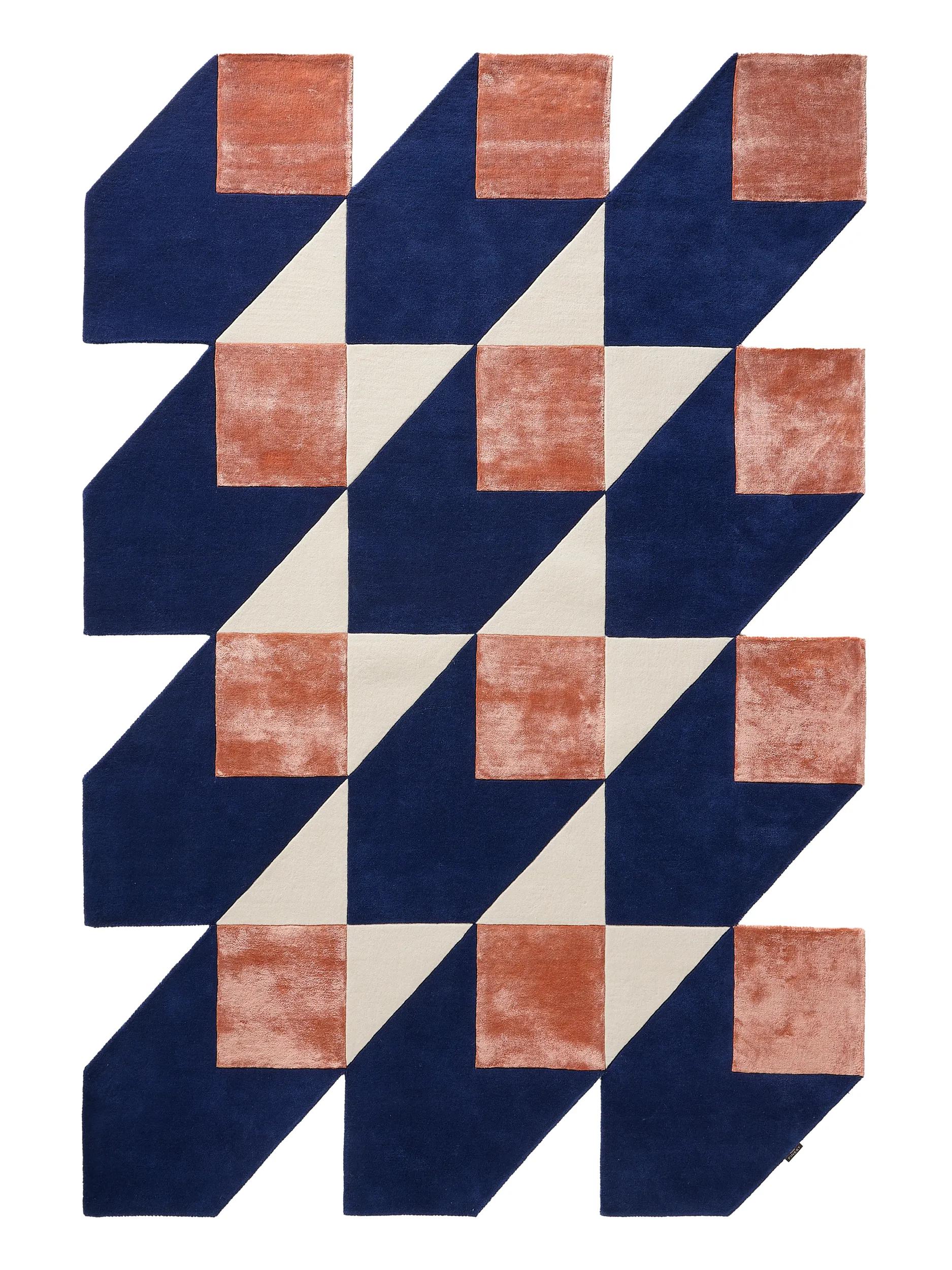 Rug Cubes Blue/Orange