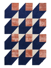 Rug Cubes Blue/Orange