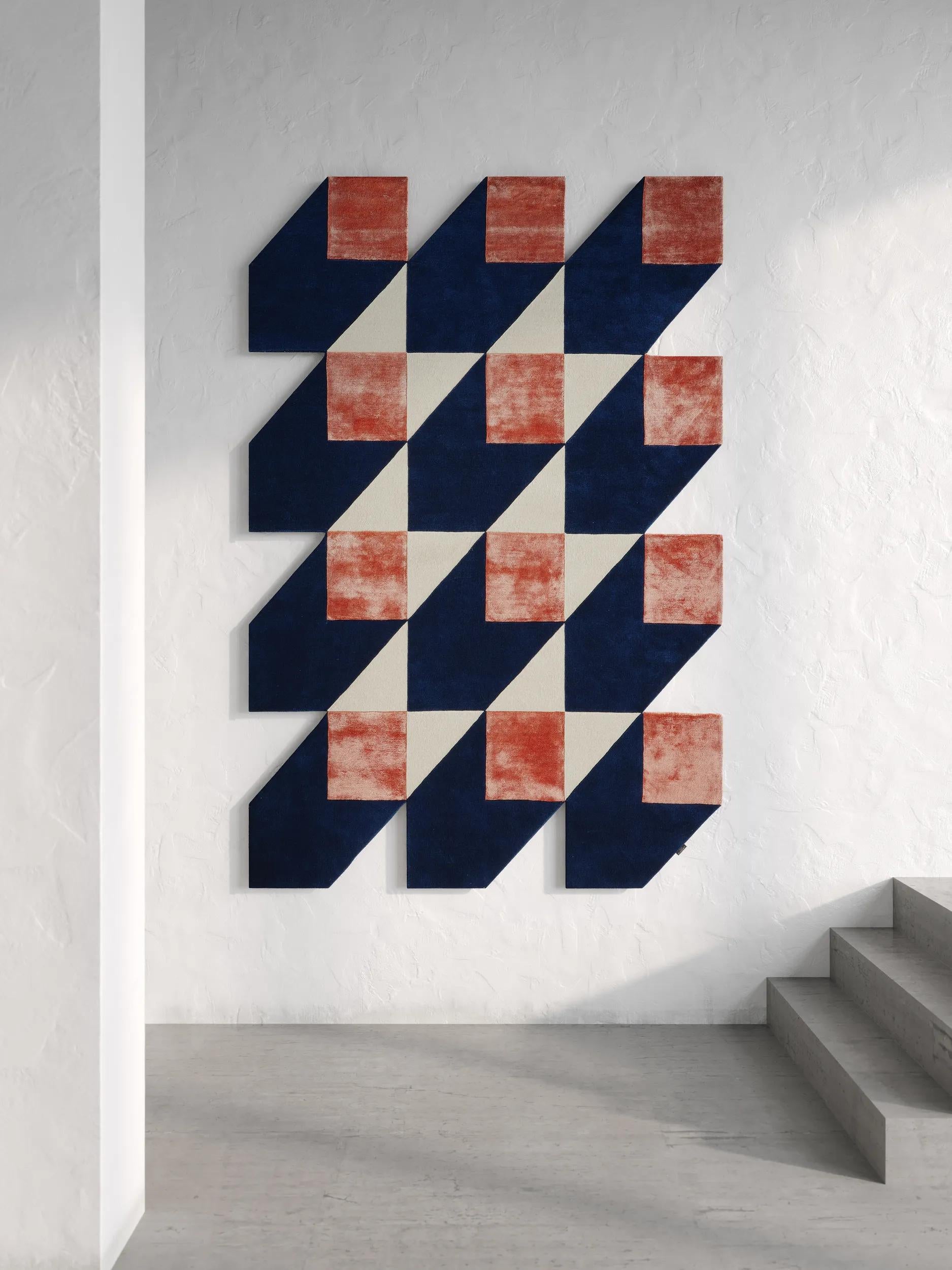 Rug Cubes Blue/Orange