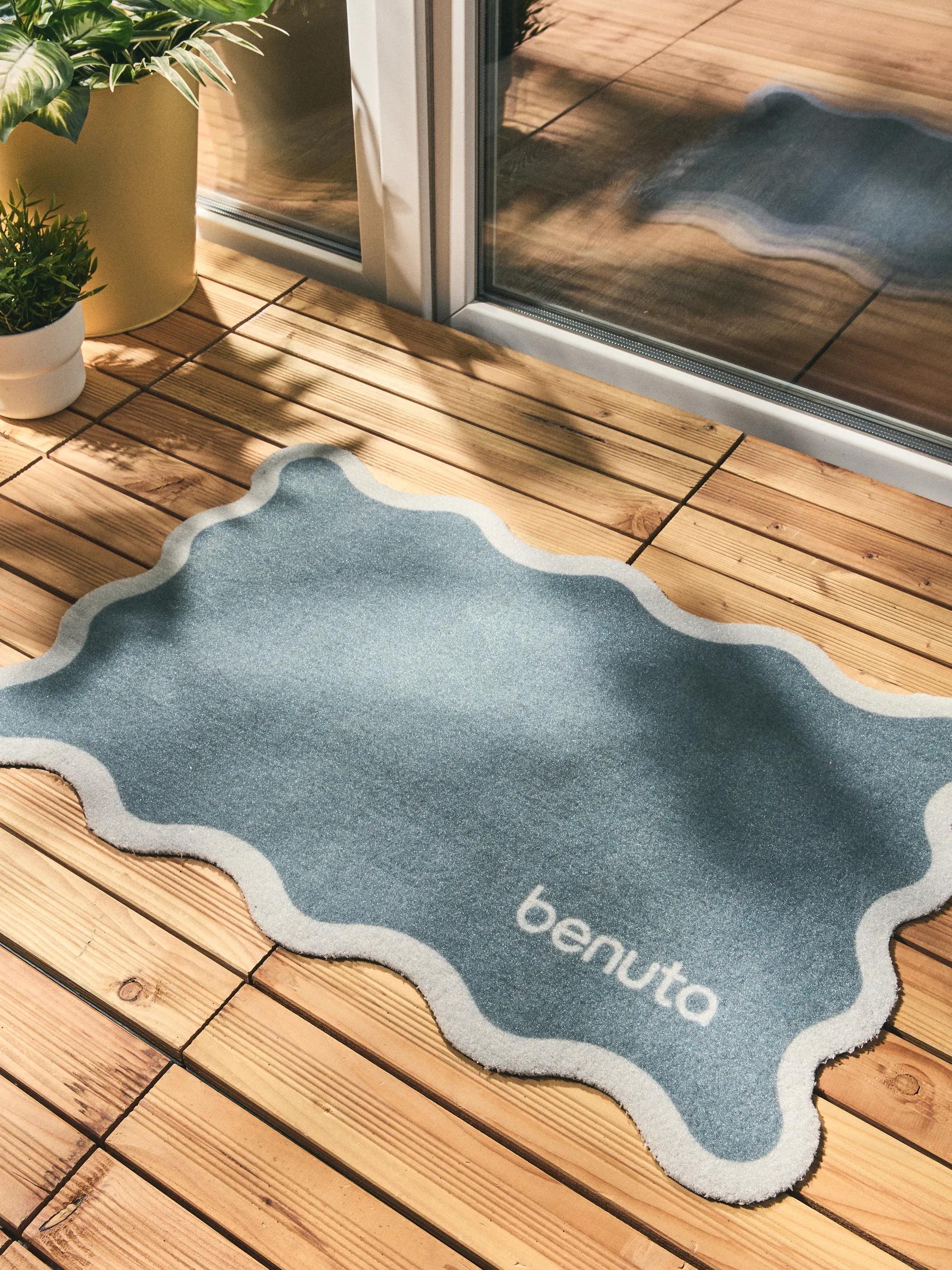 Door mat Curl Grey