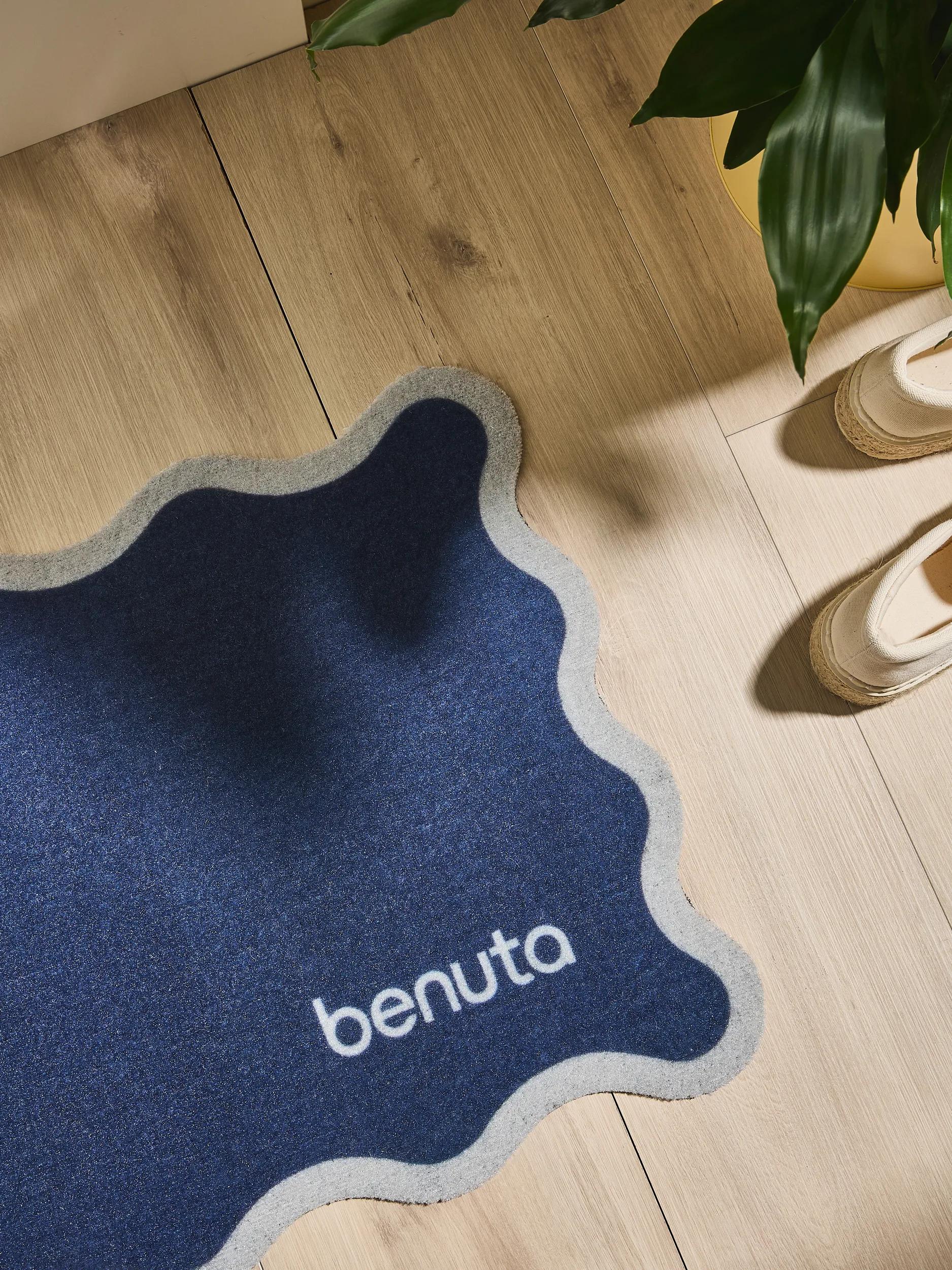 Door mat Curl Blue
