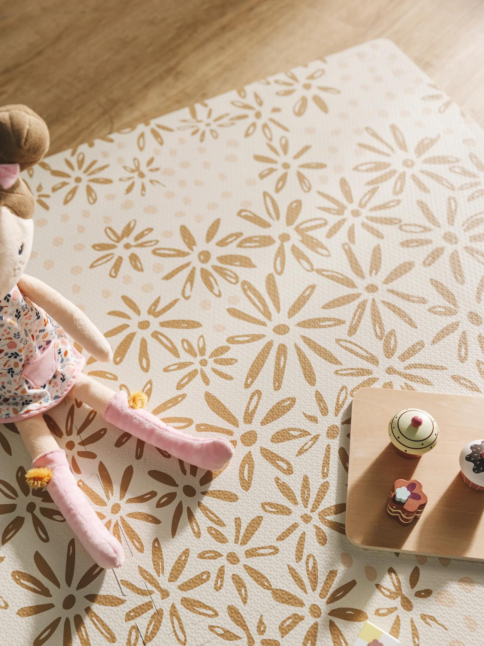 Tapis de jeu Daisy Beige