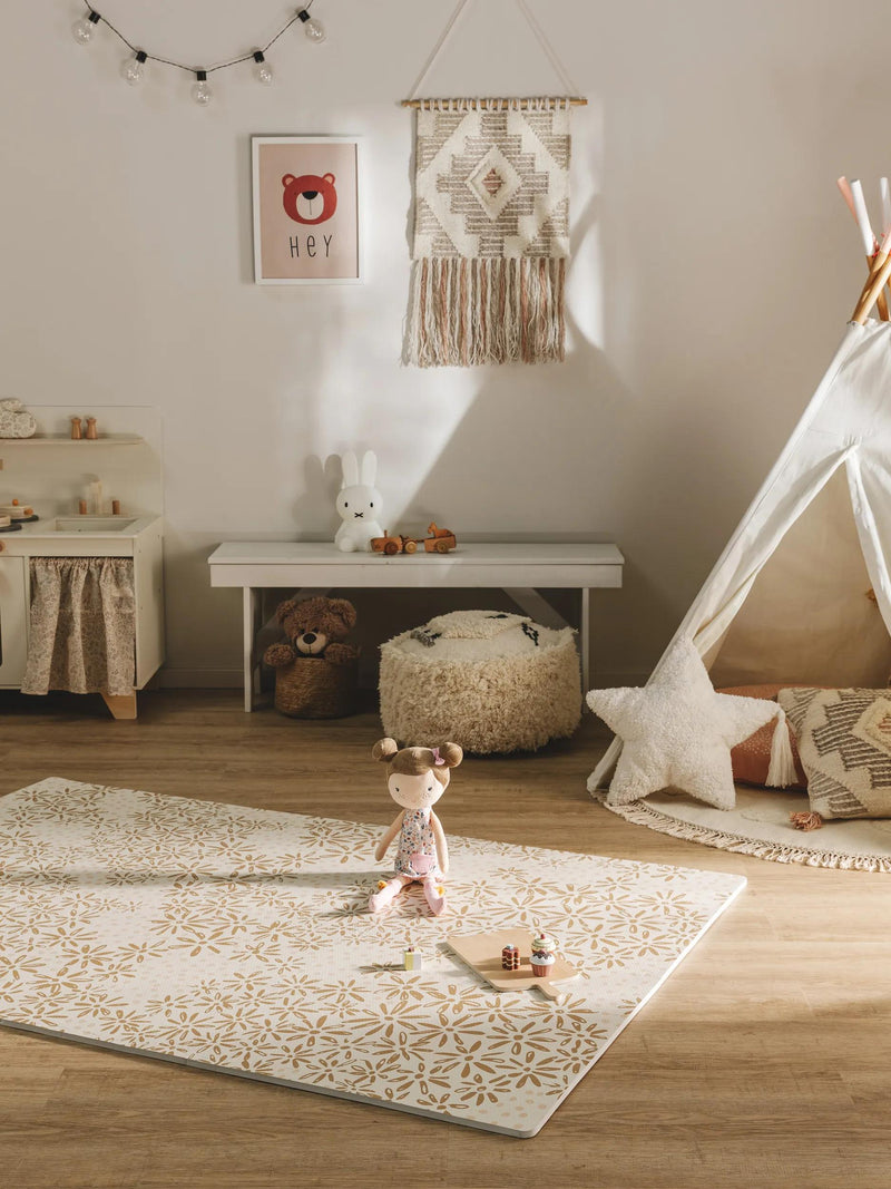 Tapis de jeu Daisy Beige